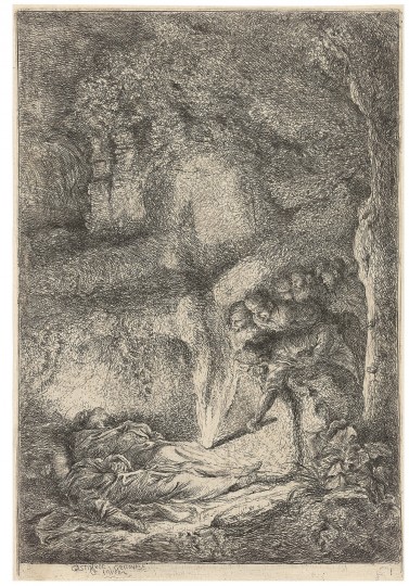 Giovanni Benedetto Castiglione, genannt Il Grechetto - Auffindung der Leichname der Heiligen Petrus und Paulus, um 1647&thinsp;&ndash;&thinsp;1651, um 1647&thinsp;&ndash;&thinsp;1651