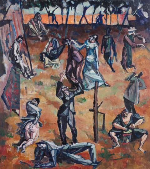 Unbekannt - Figurenszene, um 1915, um 1915 
